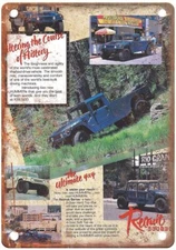 Vintage 1993 A M General Hummer Auto Ad Reproduction Retro Look Metal Sign A1349