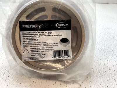 PROFLO PF821200PNR 2'' PVC Adjustable Shower Drain - Nickel