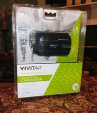 Vivitar 2017 Digital Video Camcorder Black HD 4x Zoom 1.8" Screen Timer DVR508