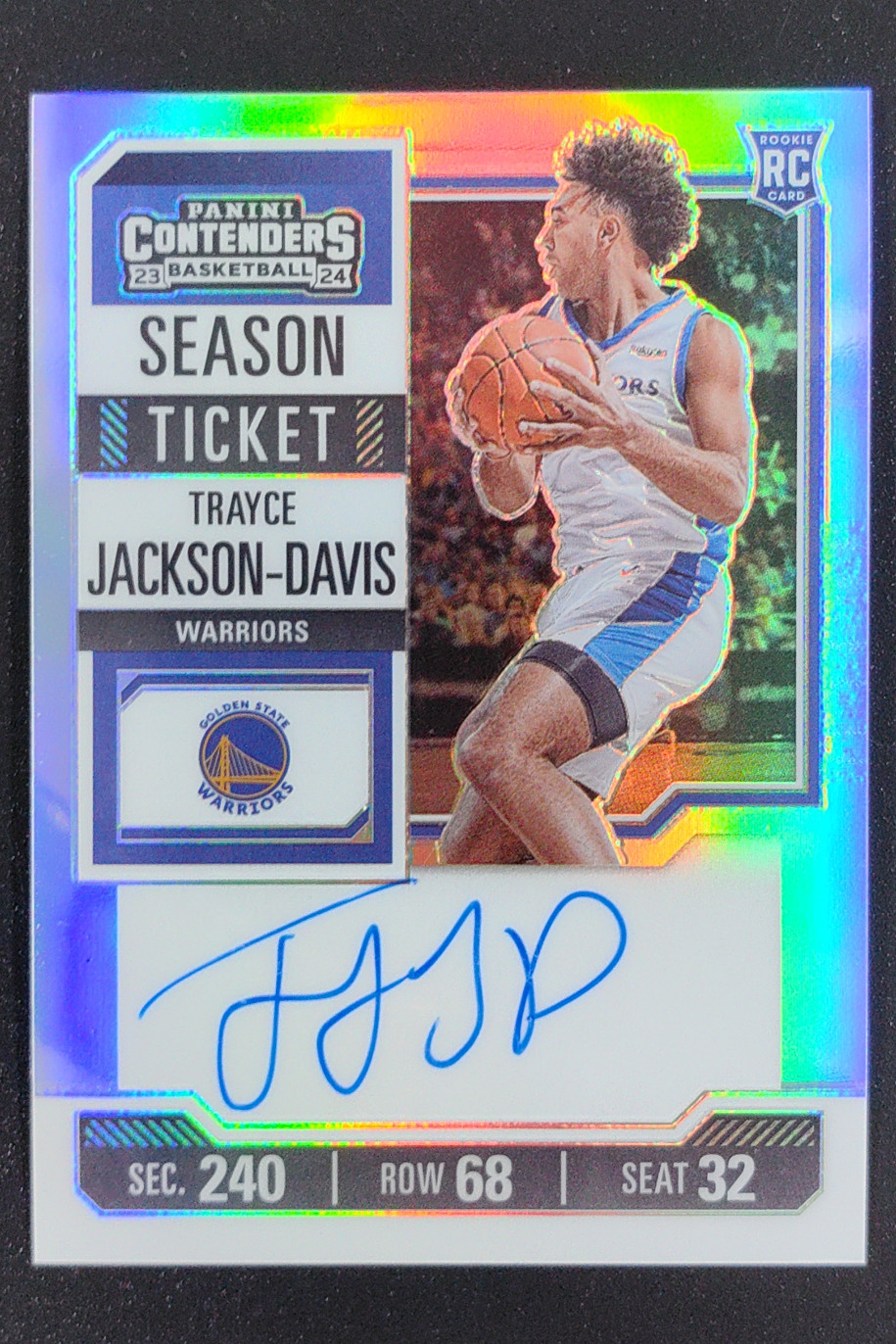 2023-24 Panini Contenders Trayce Jackson-Davis Rookie Season Ticket RC Auto #107