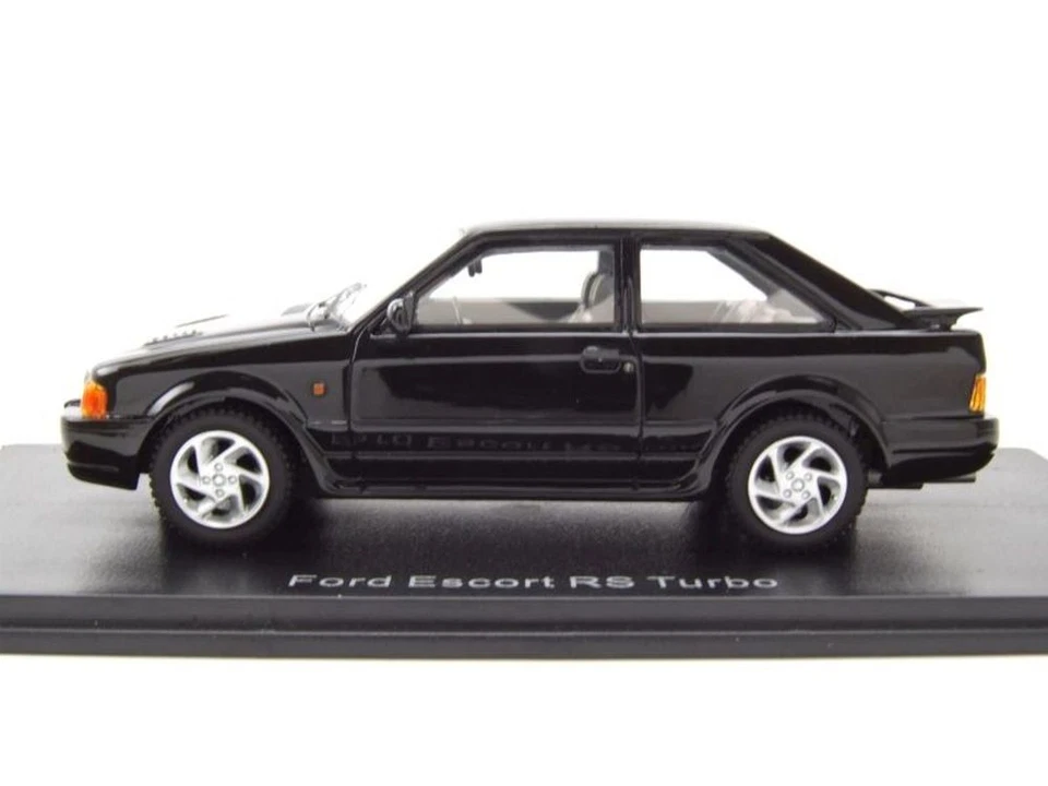 Ford Escort MK4 RS Turbo 1986 Nero Modellino 1:43 Neo Scale Models - Immagine 3 di 4