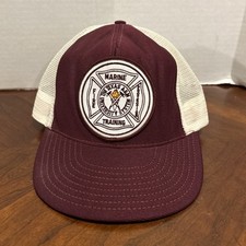 Vintage Texas A M Trucker Hat Industrial Training Fire Patch Snapback USA Made