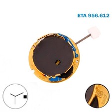 ETA 956.612 Swiss Quartz Movement, White Date Disk at 3, 3 Hands, 7 Jewels.