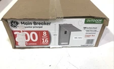 GE PowerMark 200 Amp 8Spc 16-Circuit Outdoor Main Breaker Circuit Breaker Panel