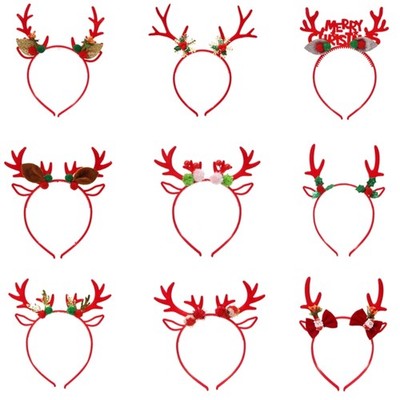 Festival Elk Horn Hairhoop Family Gathering Party Headwear Christmas Headpiece