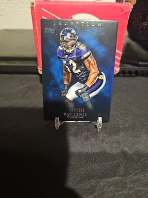 2011 Topps Inception - Ray Lewis #70 Blue /209 HOF Baltimore Ravens LB