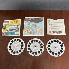 View-master 3D Island Of Hawaii Set of 3 Reels Booklet State Series