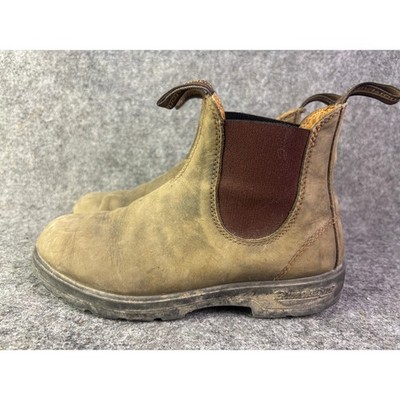 Blundstone Chelsea Boots Mens 8 Brown Suede Pull On Ankle Boots READ Damage Brown Suede Leather Ankle Boots, Men main image 4