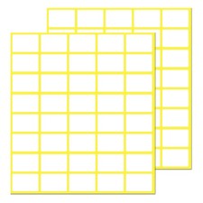 1000 Pack, 0.5" x 0.75" - White Labels Stickers for Writing, Price Stickers