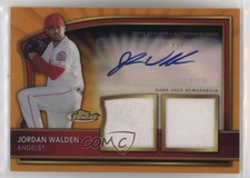 2011 Finest Orange Refractor Rookie Dual Relics 47/99 Jordan Walden Auto 1l3q