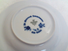 Assiette Vintage Mitterteich Form 2000 Décor Bleue Blume - Porcelaine Bleue - Occasion Bon état