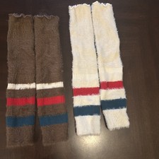 WOMENS GIRLS LEG WARMERS FOOTLESS SLOUCH SOCKS DANCE BALLET PILATES YOGA 2pairs