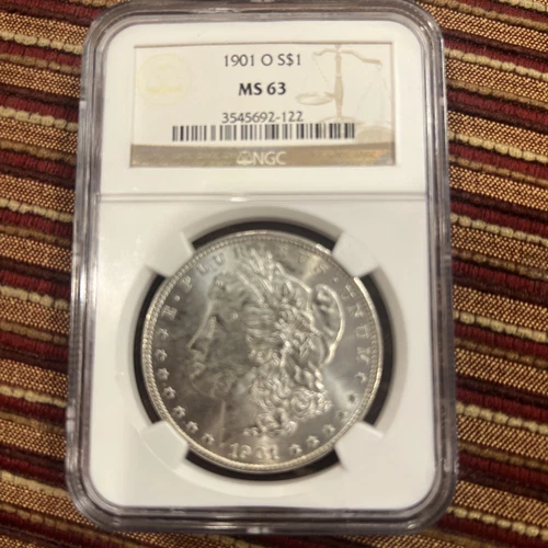 MS63 1901-O Morgan Silver $1 Dollar NGC Brown Label