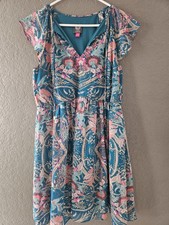 Vince Camuto dress chiffon flutter sleeve minidress