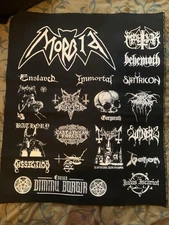 Black Metal Patches Sheet