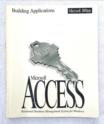 Microsoft Office Access V2.0 Getting Building Applications DB For Windows 1994
