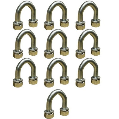 Ten (10) New Aftermarket Replacement Pulverizer 7/16'' V-Bend U-Bolt Kits
