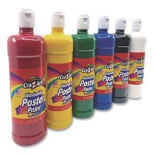 Washable Kids Paint Assorted Colors 16 oz Bottle 6/Pack 01611