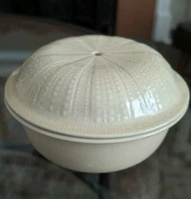 Franciscan Sea Sculpture Sand Urchin Individual Casserole USA Vtg Serving Dish