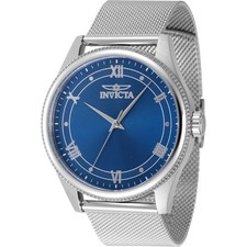 Invicta Men's Watch Celestial Quartz Blue Dial Stainless Steel Bracelet 48478