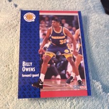 Fleer 1991-92 Billy Owens Golden State Warriors #288 Basketball Card