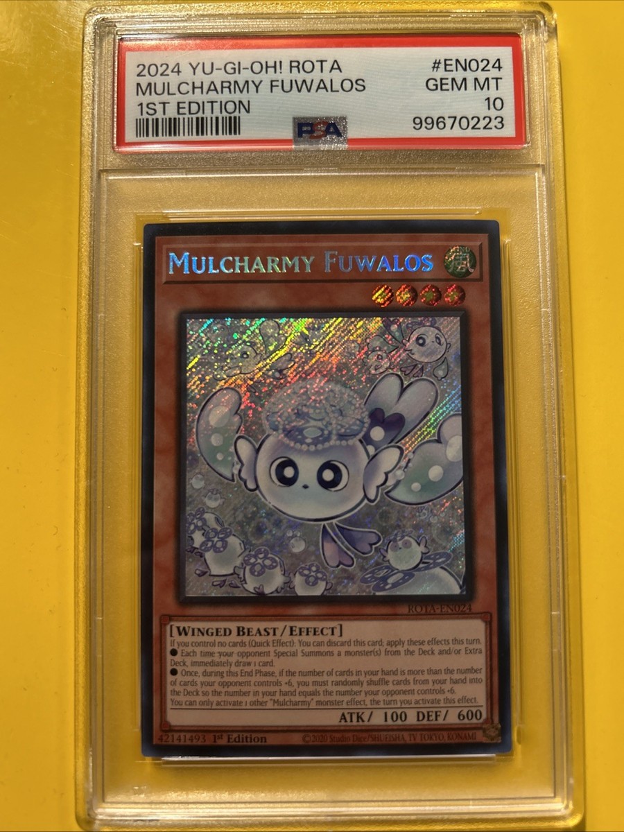 YuGiOh MULCHARMY FUWALOS #ROTA-EN024 🔥PSA 10 GEM🔥 1st