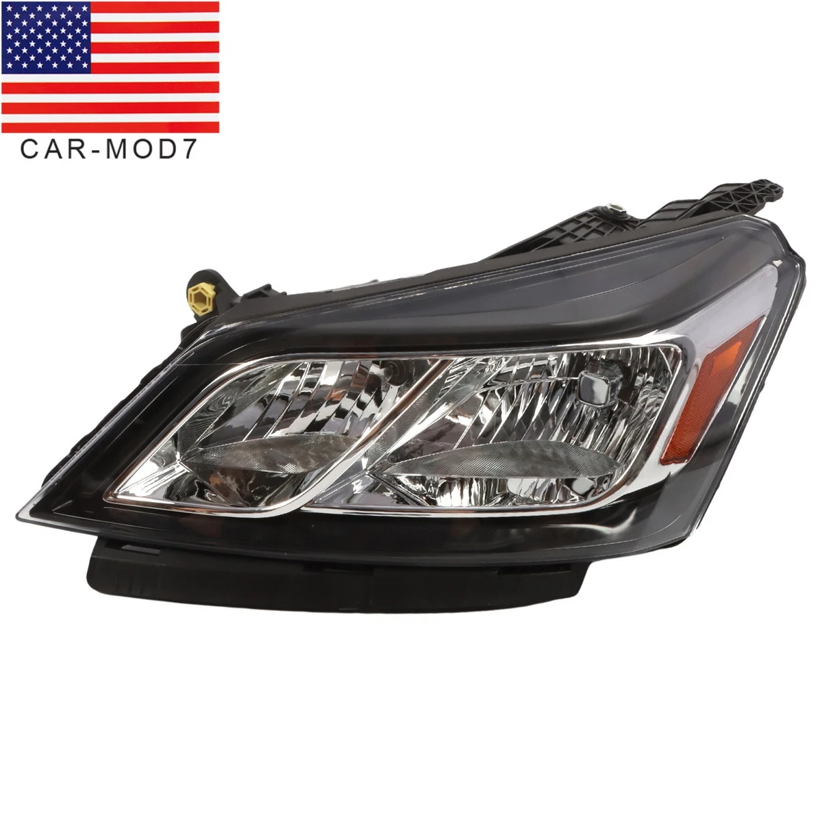 Faro Delantero Izquierdo Para Chevy Traverse 2013-2017 - Halógeno, Estilo Original, Color Negro/cromo