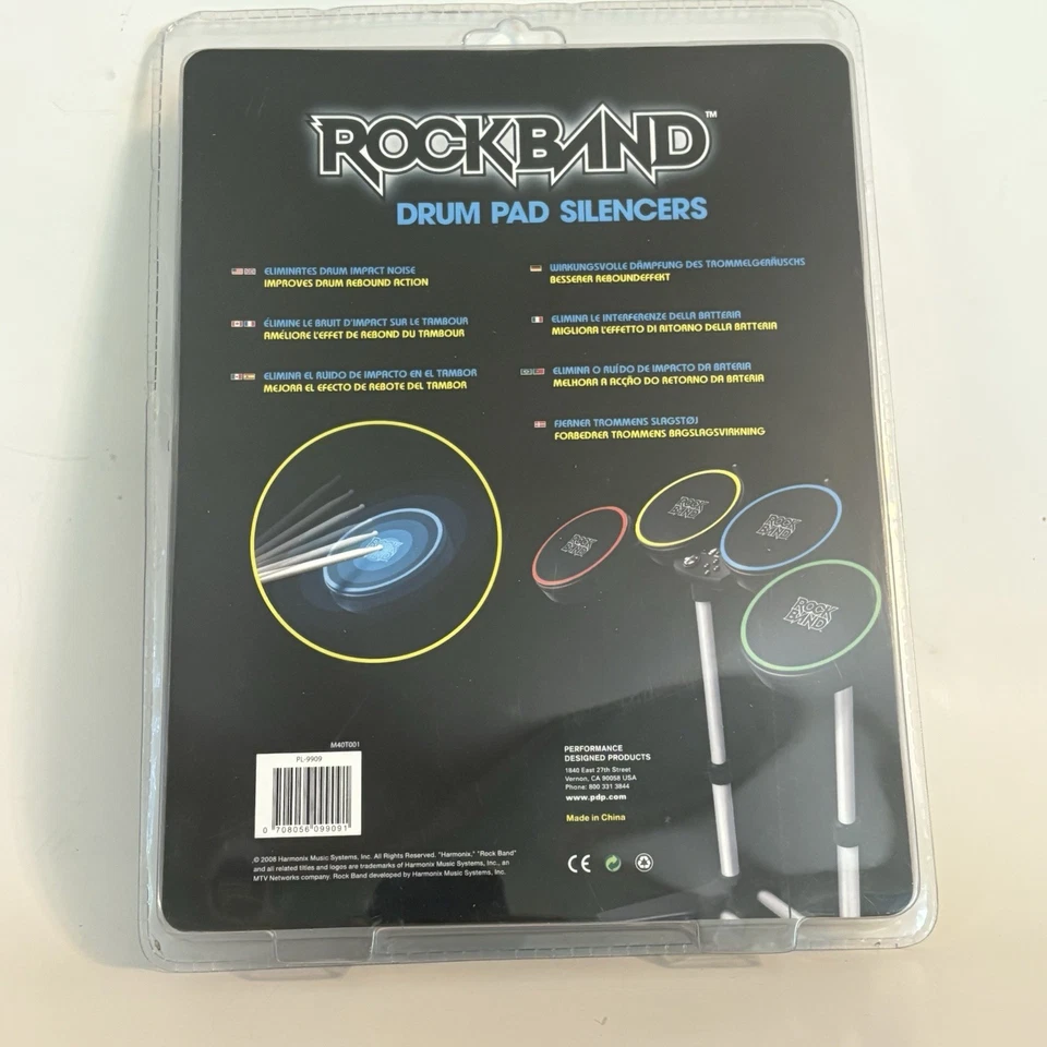 Rock Band Drum Pad Silencers 2008 New Sealed - Image 2 of 4