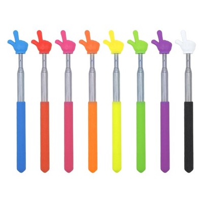 8 Pcs Telescopic Teacher Pointer Stick, Retractable Finger Hand Pointer for C...
