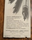 Vtg NIP Medium Point BLACK Sheaffer People's Cartridge Fountain Pen Chrome Trim — photo 6
