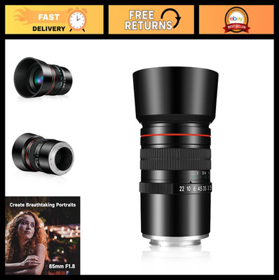 85mm f1.8 Portrait Lens for E-Mount Mirrorless Cameras - Manual Focus, Compatibl
