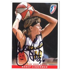 Nancy Lieberman Autographed 2008 All-Time WNBA Great Trading Card