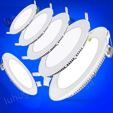 LED Panel Einbaustrahler Deckenleuchte Flach Rund Einbau Spot Einbauleuchte 230V