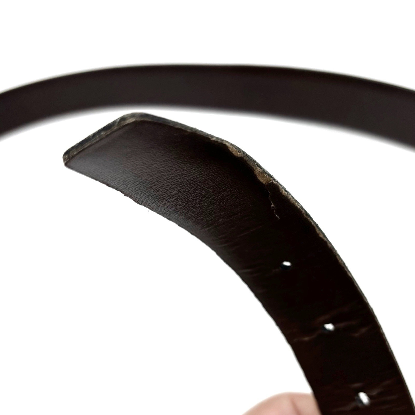 Cintura vintage YSL Yves Saint Laurent taglia 46 115 in pelle nera Made in Italy