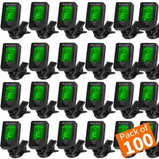 Guitar Tuner Clip On Ukulele Tuner for All Instruments Guitar Bass Ukulele Vi...