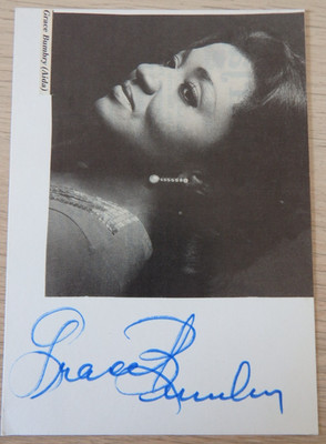 Handschriftliches Autogramm US-amerikanische Opernsängerin Grace Bumbry (123336)