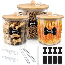 3 Pack Airtight Dog Food Storage Container, Dog Treat Container Dog Food Cont...