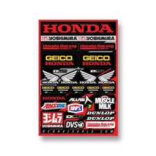 Dcor 40-10-114 Decal Sheet - Geico fits HON