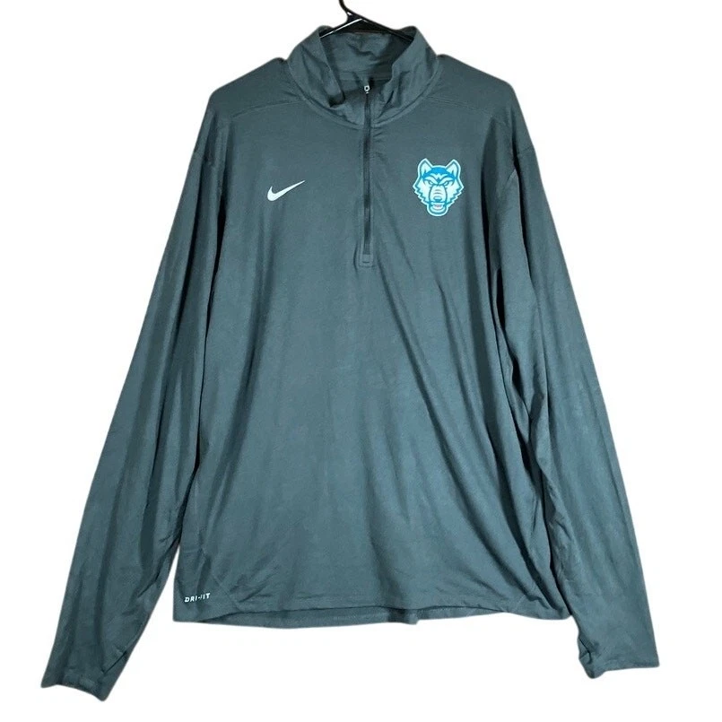 Nike Mens Jacket Gray 1/4 Zip DriFit Performance Athletic Lightweight Stretch XL
Opens in a new wind