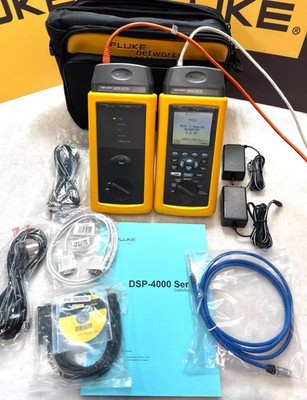 Fluke Networks DSP-4300 Cat 6 Class E Network Cable Analzyer Meter Kit