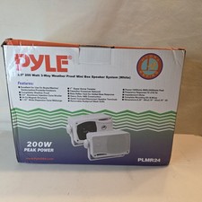 NEW - Pyle 3.5" 200W Waterproof Speakers for Outdoors/ATV/Boat - WHITE