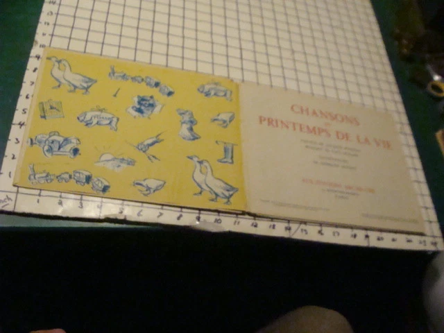Vintage Book: 1945 CHANSONS du PRINTEMPS de la VIE - MUSIC BOOK, GREAT ILLUSTRAT - Image 3 of 4