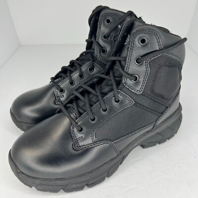 Interceptor Mens Black Tactical Boots Size 7.5 Durable Lace-Up Interceptor Men main image 4