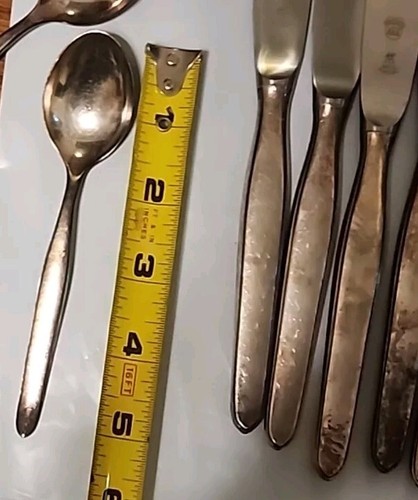 VTG Wellner Set of 27 Silver-plate 6 8" Forks 5 5" Spoons 6 8" Knives 6 8" Spoon - Picture 14 of 16