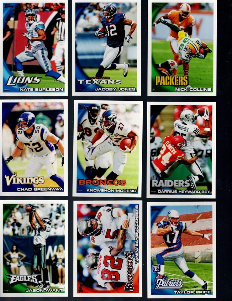 2010 TOPPS FOOTBALL COMPLETE YOUR SET 1-250 BUY 2 GET 1 FREE! - Image 4 of 4