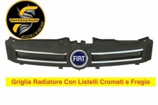 Fiat Panda 169 Dal 2003 > 2012 Griglia Mascherina Radiatore Con Fregio Blu 