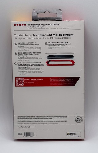 NEW ZAGG InvisibleShield Hybrid Glass Screen Protector for Apple iPhone 15 Plus - Photo 2 sur 2