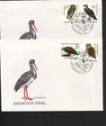 BIRDS 1982 of prey, FDC cover, OWLS animals endangered wildlife DDR Germany, GDR