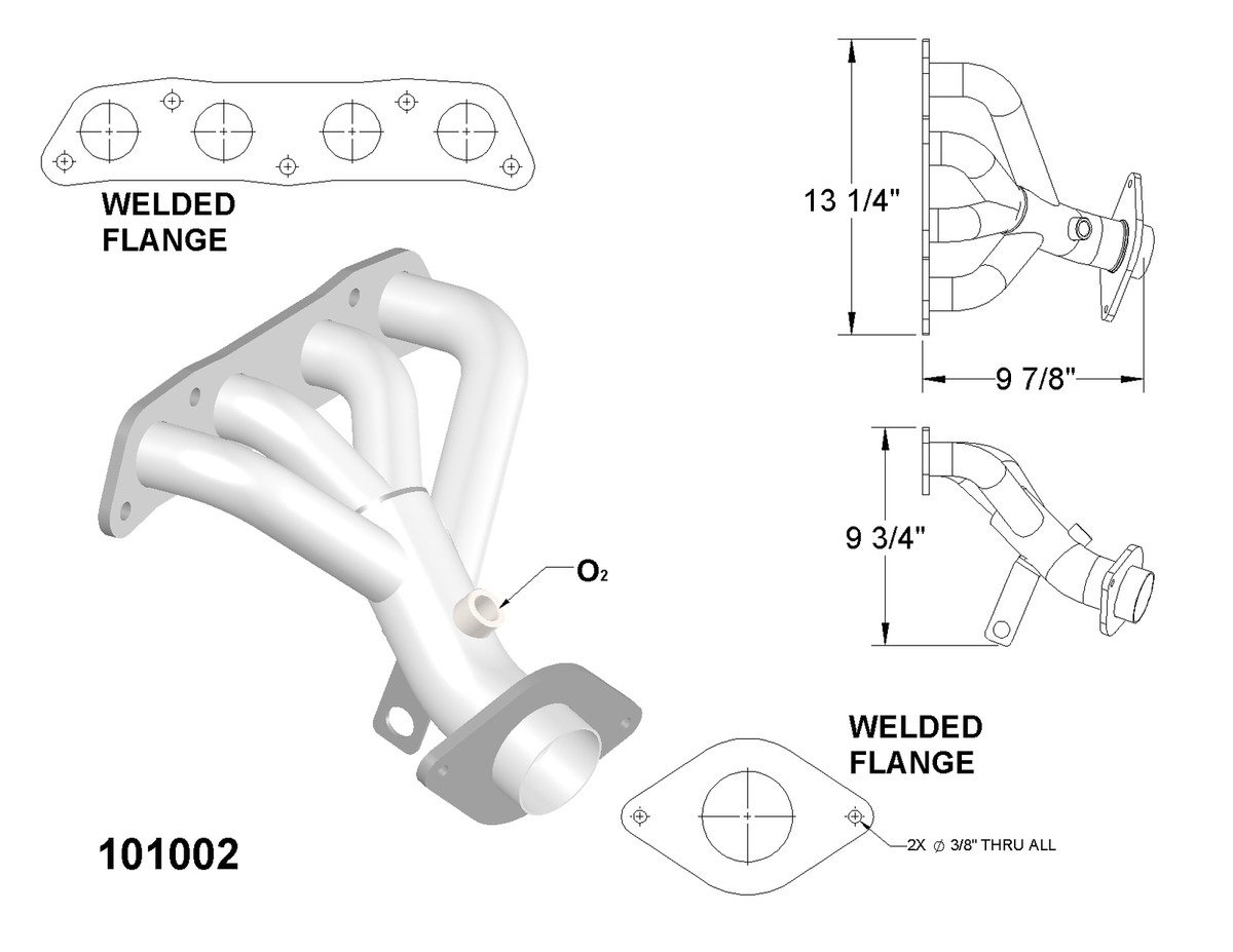 Exhaust Manifolds for 2003-2006 Toyota Matrix XR 1.8L L4 GAS Exhaust Manifolds for 2003-2006 Toyota Matrix XR 1.8L L4 GAS