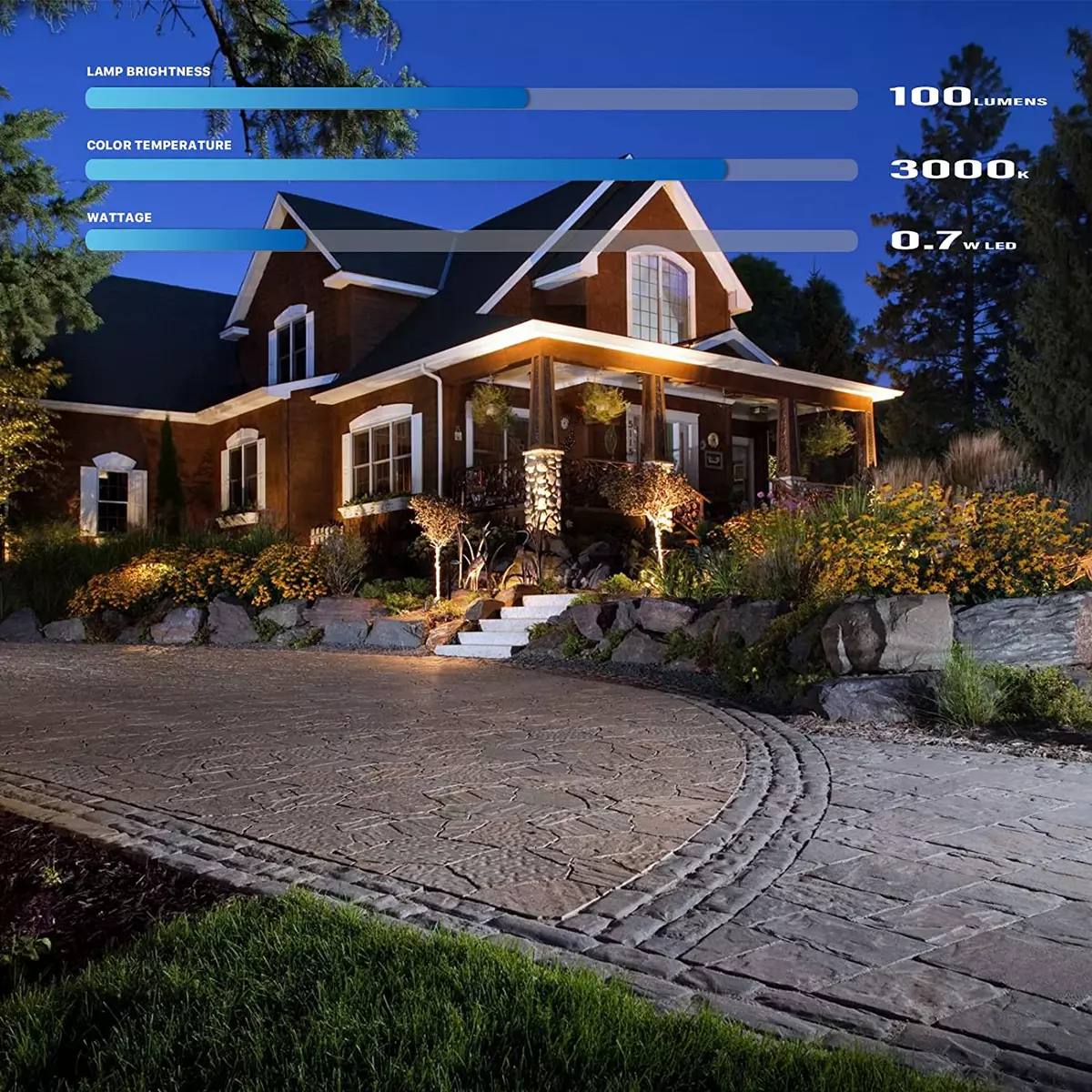 Low voltage outlet landscape lighting